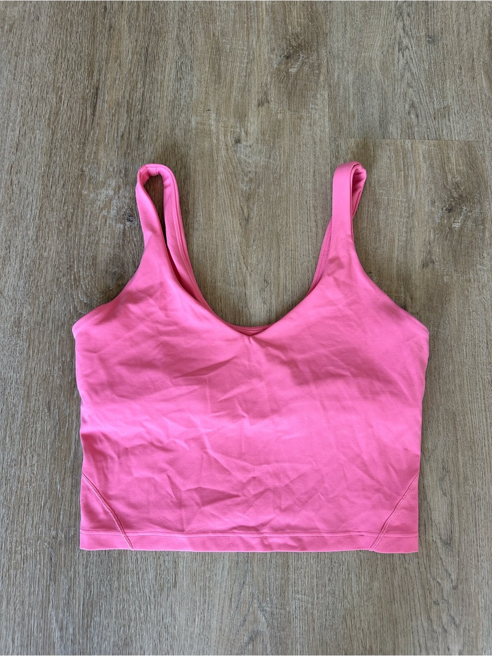 Lululemon Women's Pink V- Neck Tank Top